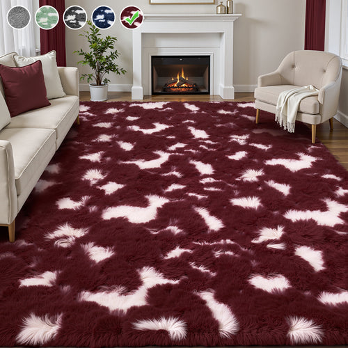 Lalado 8ft x 10ft Shag Area Rug, Soft Fluffy Indoor Area Rugs for Living Room Bedroom Decor Carpet