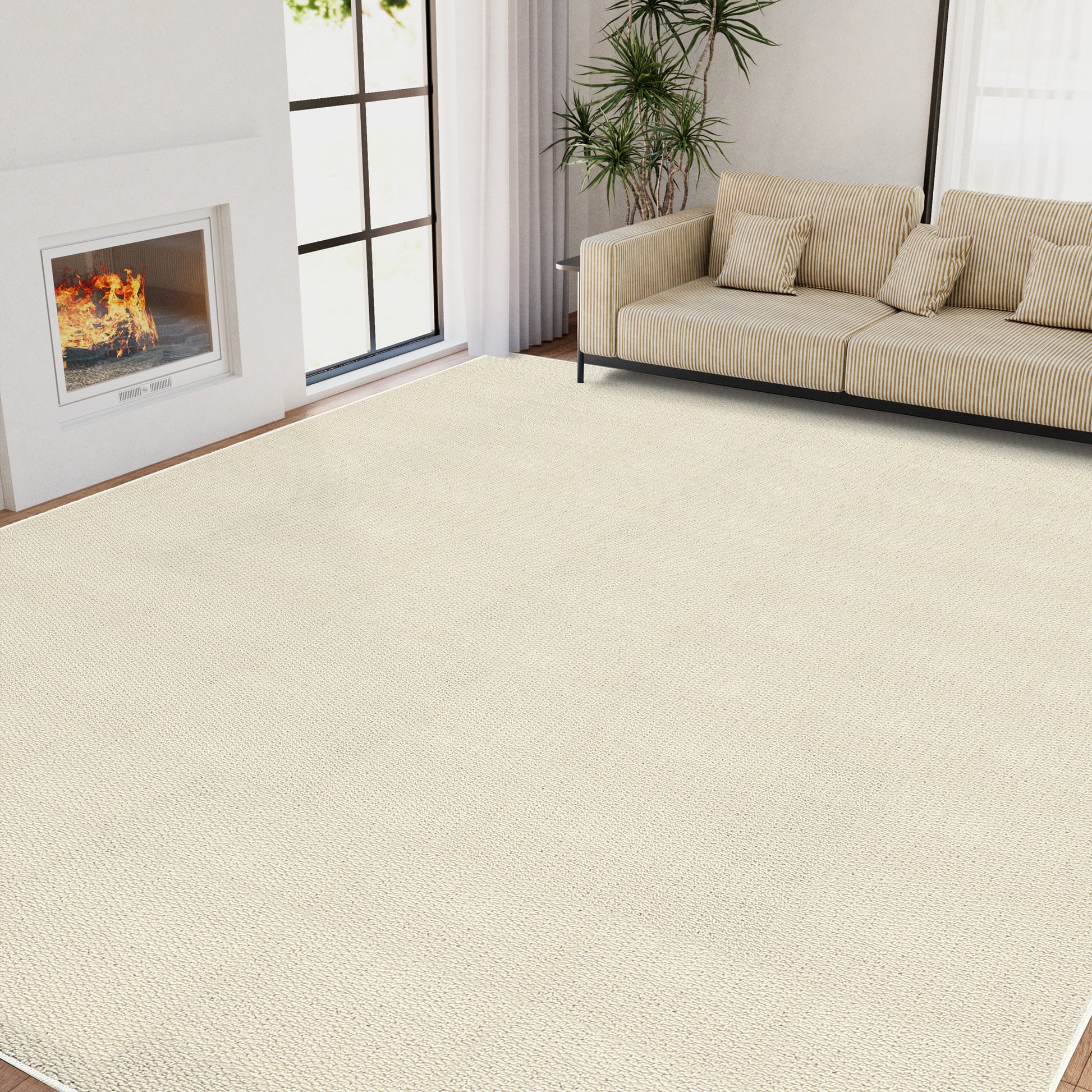 Lalado 5ft x 8ft Washable Area Rug, Modern Non-Slip Carpet for Living Room Bedroom Dining Room, Aesthetic Indoor Home Decor